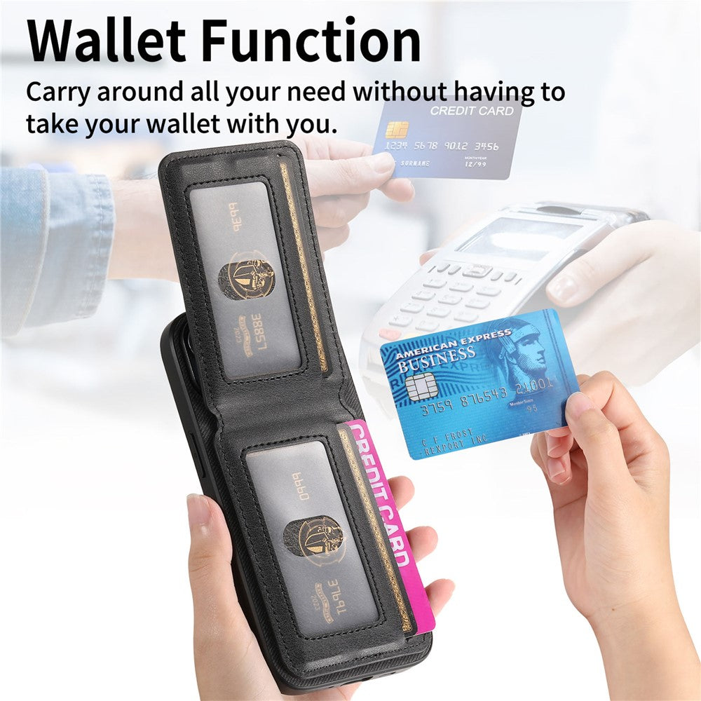 For Realme 15 Pro 5G Case Cloth Texture Leather + PC + TPU RFID Blocking Phone Cover with Card Holder