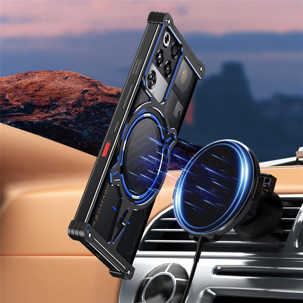 Bumper Case for ZTE nubia Red Magic 10 Pro 5G / 10 Prо+ 5G / 10S Pro 5G / 10S Pro+ 5G / 9 Pro 5G / 9 Pro+ 5G / 9S Pro 5G / 9S Pro+ 5G Frameless Metal Phone Cover