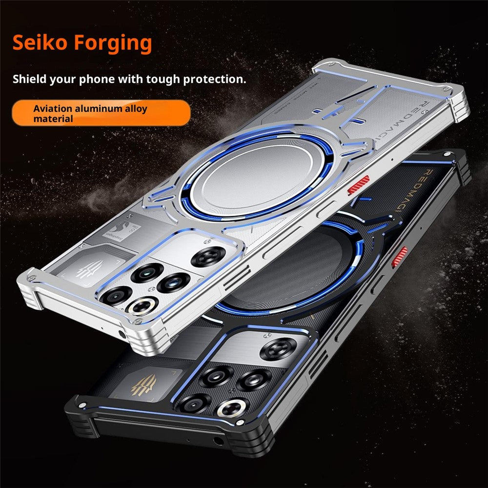 Bumper Case for ZTE nubia Red Magic 10 Pro 5G / 10 Prо+ 5G / 10S Pro 5G / 10S Pro+ 5G / 9 Pro 5G / 9 Pro+ 5G / 9S Pro 5G / 9S Pro+ 5G Frameless Metal Phone Cover