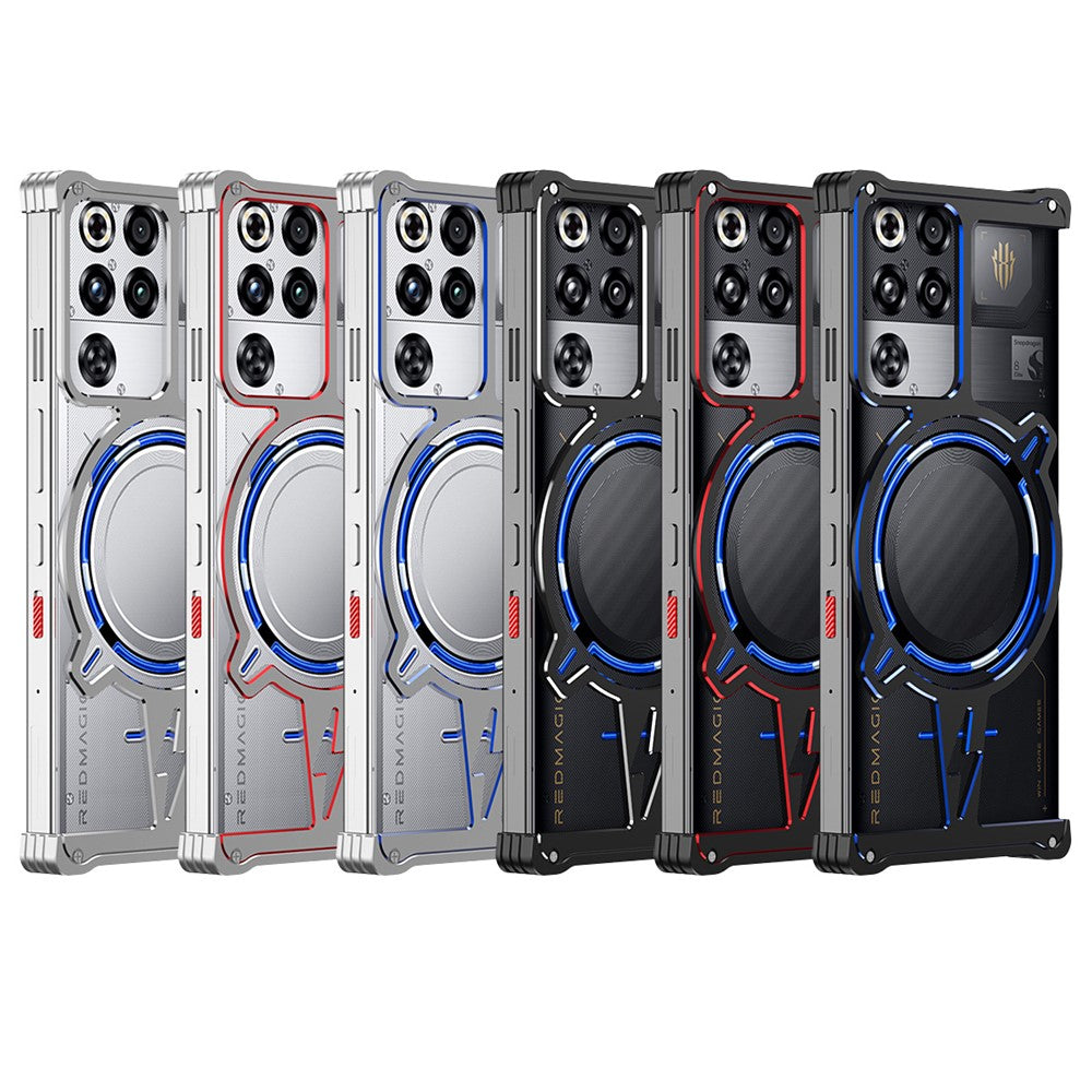 Bumper Case for ZTE nubia Red Magic 10 Pro 5G / 10 Prо+ 5G / 10S Pro 5G / 10S Pro+ 5G / 9 Pro 5G / 9 Pro+ 5G / 9S Pro 5G / 9S Pro+ 5G Frameless Metal Phone Cover
