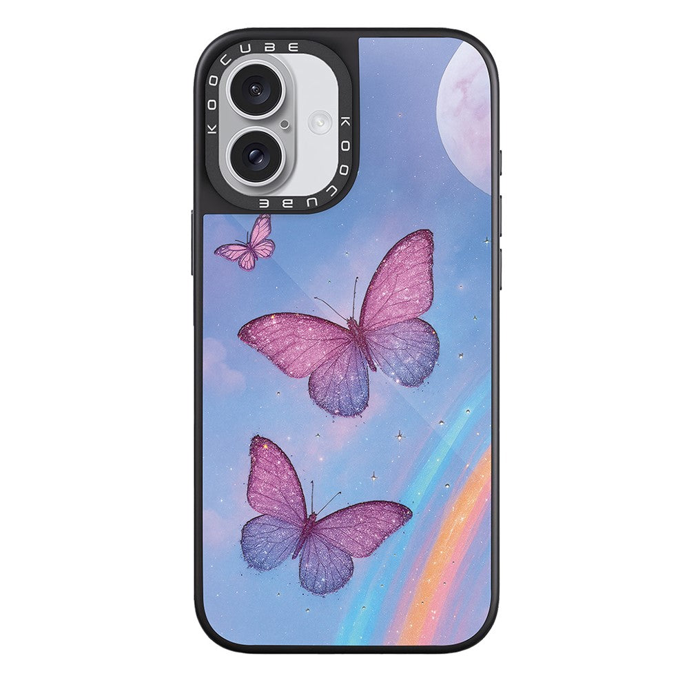 For iPhone 17 Case Compatible with MagSafe Pattern Printing TPU PC High Aluminium-silicon Glass Phone Cover