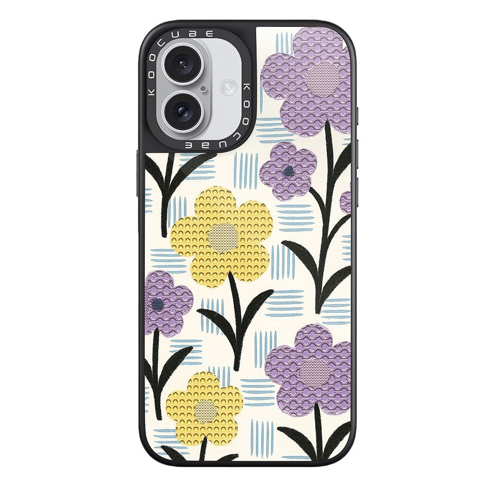 For iPhone 17 Case Compatible with MagSafe Pattern Printing TPU PC High Aluminium-silicon Glass Phone Cover