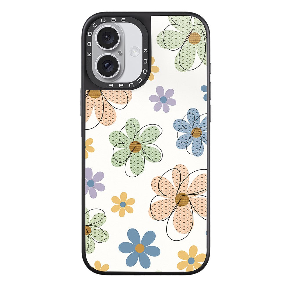 For iPhone 17 Case Compatible with MagSafe Pattern Printing TPU PC High Aluminium-silicon Glass Phone Cover