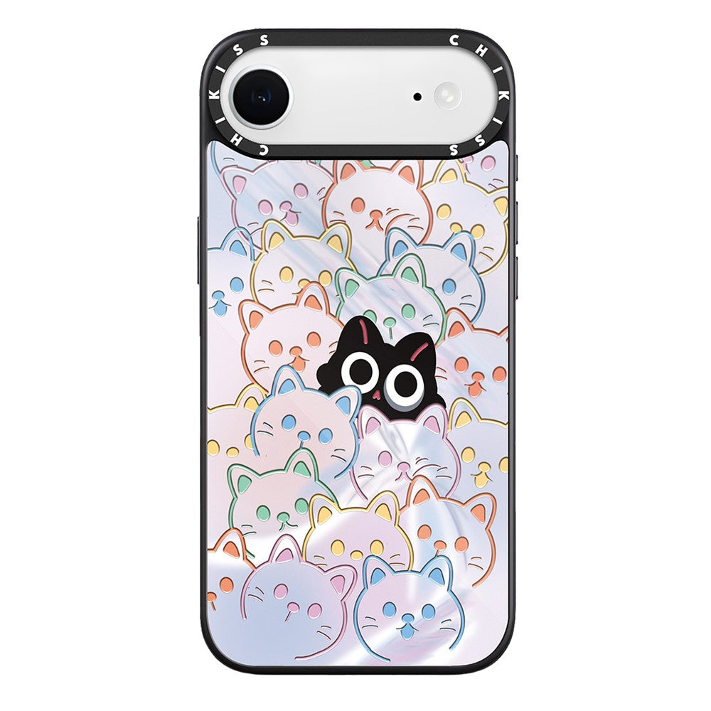 For iPhone Air Case Compatible with MagSafe Pattern Printing TPU PC High Aluminium-silicon Glass Phone Cover