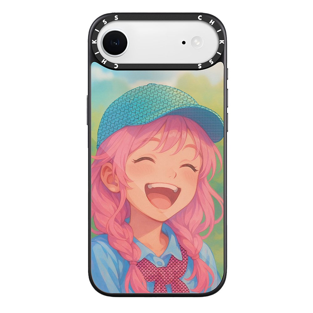 For iPhone Air Case Compatible with MagSafe Pattern Printing TPU PC High Aluminium-silicon Glass Phone Cover