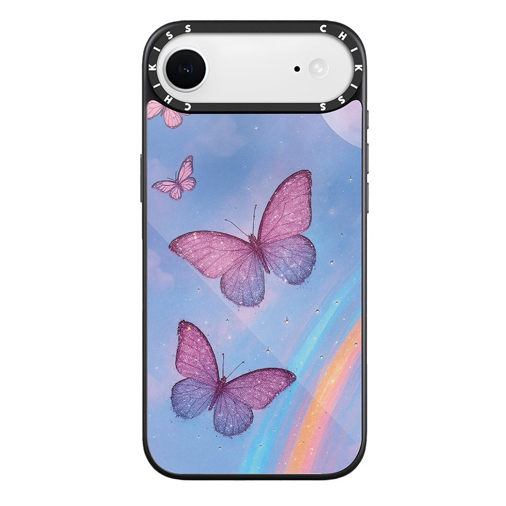 For iPhone Air Case Compatible with MagSafe Pattern Printing TPU PC High Aluminium-silicon Glass Phone Cover
