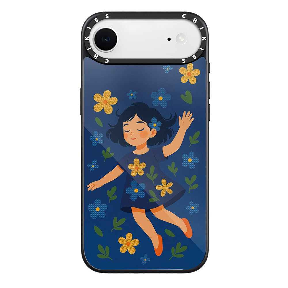 For iPhone Air Case Compatible with MagSafe Pattern Printing TPU PC High Aluminium-silicon Glass Phone Cover