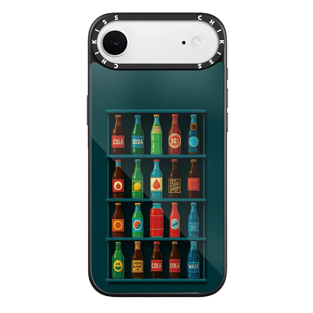 For iPhone Air Case Compatible with MagSafe Pattern Printing TPU PC High Aluminium-silicon Glass Phone Cover