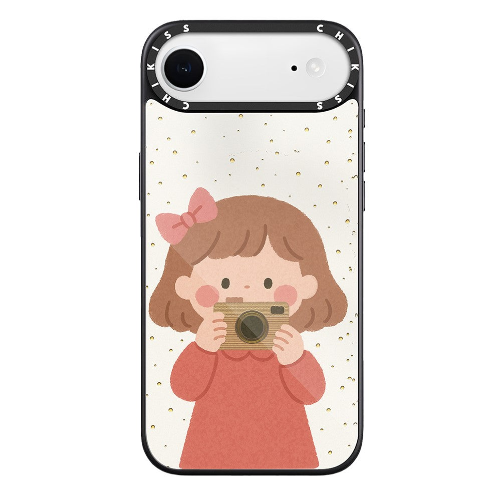 For iPhone Air Case Compatible with MagSafe Pattern Printing TPU PC High Aluminium-silicon Glass Phone Cover