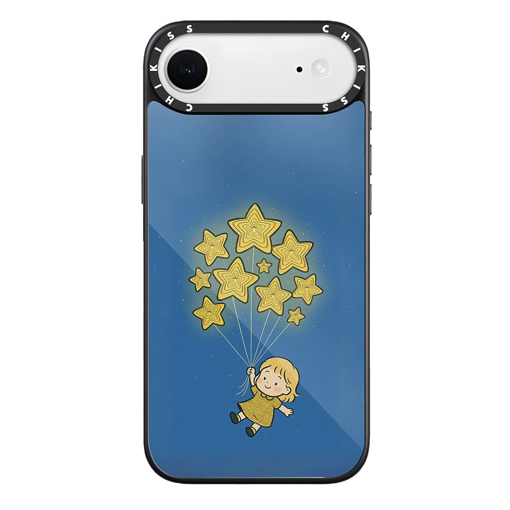 For iPhone Air Case Compatible with MagSafe Pattern Printing TPU PC High Aluminium-silicon Glass Phone Cover