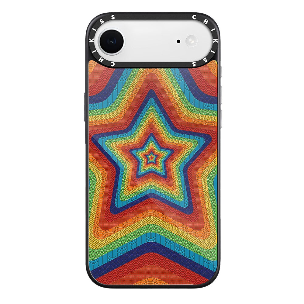 For iPhone Air Case Compatible with MagSafe Pattern Printing TPU PC High Aluminium-silicon Glass Phone Cover