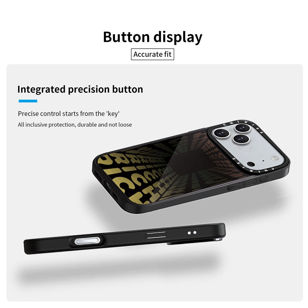 Coque pour iPhone 17 Pro compatible MagSafe, imprimée avec un motif, en TPU et PC, en aluminium et silicone de haute qualité.