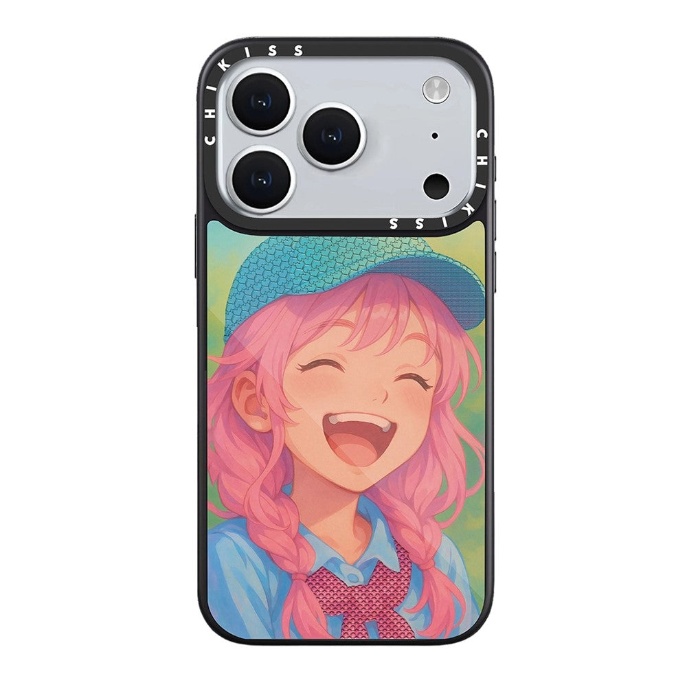 Coque pour iPhone 17 Pro compatible MagSafe, imprimée avec un motif, en TPU et PC, en aluminium et silicone de haute qualité.