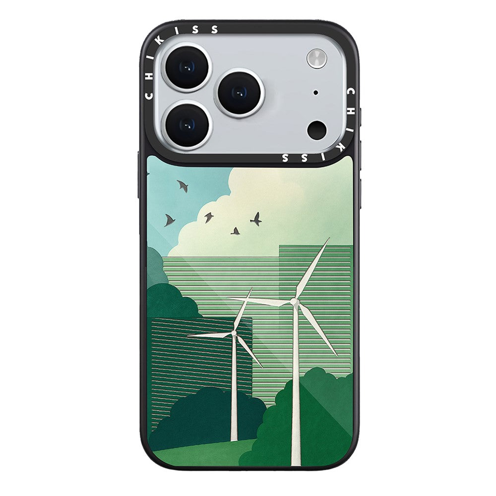 Coque pour iPhone 17 Pro compatible MagSafe, imprimée avec un motif, en TPU et PC, en aluminium et silicone de haute qualité.