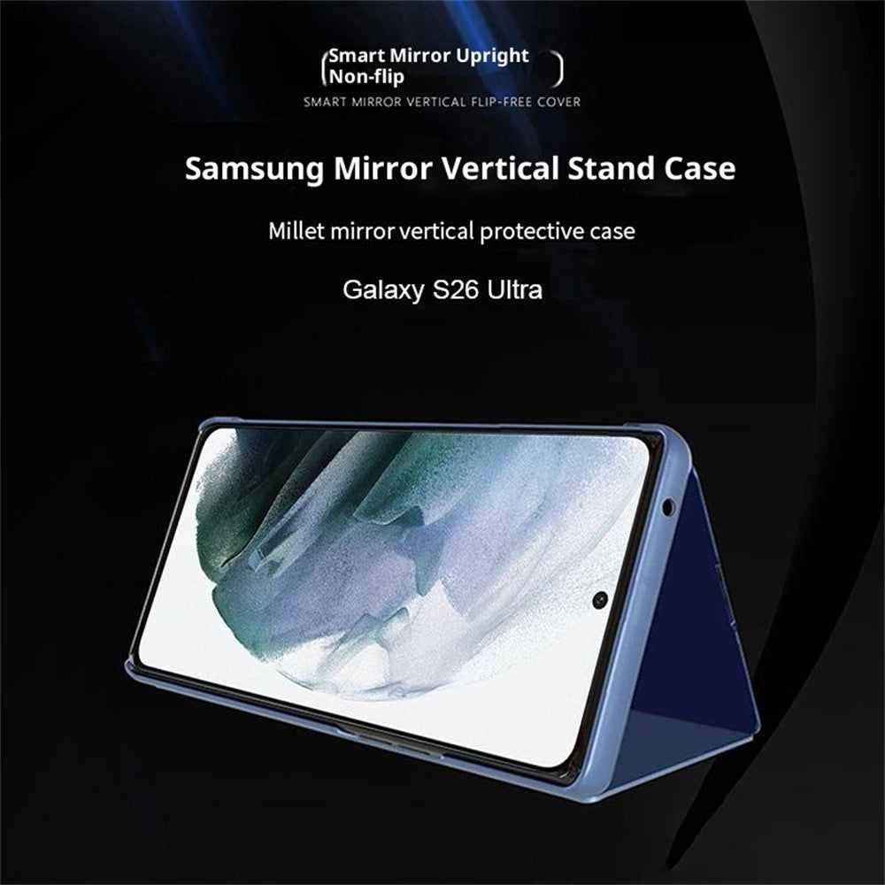 For Samsung Galaxy S26 Ultra Case View Window Stand Leather Flip Phone Cover