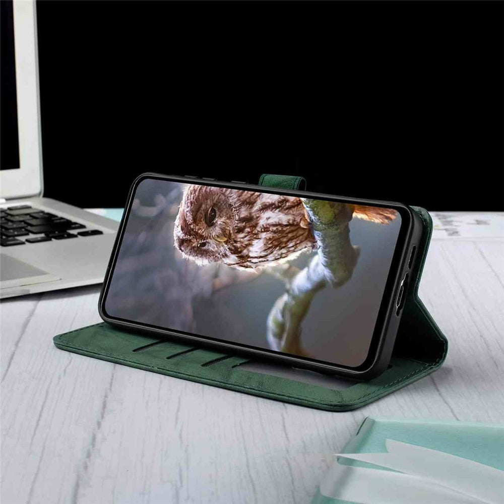 For Samsung Galaxy A16 5G  /  4G Leather Case Butterfly Flower Imprinted Wallet Stand Flip Phone Cover with Wrist Strap