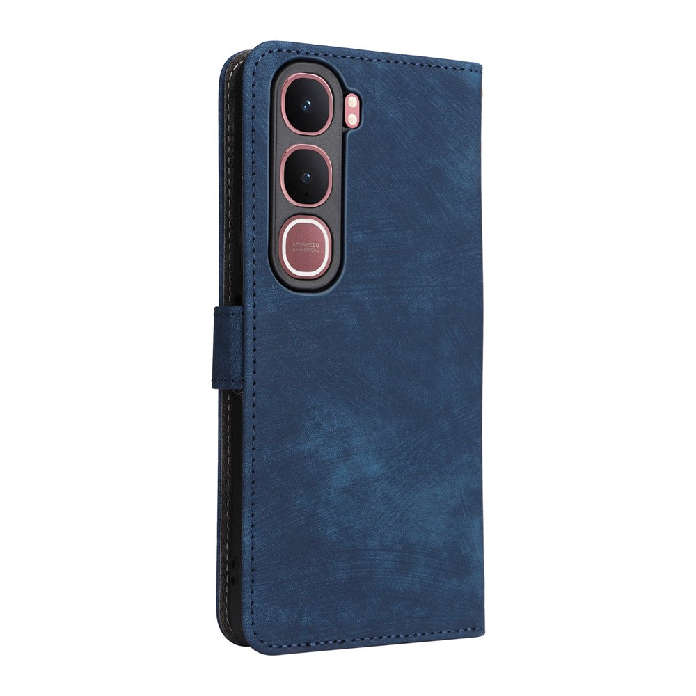 For vivo Y31 5G / Y21d Case Wallet RFID Blocking PU Leather Phone Cover Stand with Strap