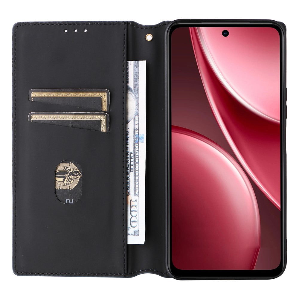 For vivo Y31 5G / Y21d Case Wallet Rhombus Imprinted Leather Phone Cover