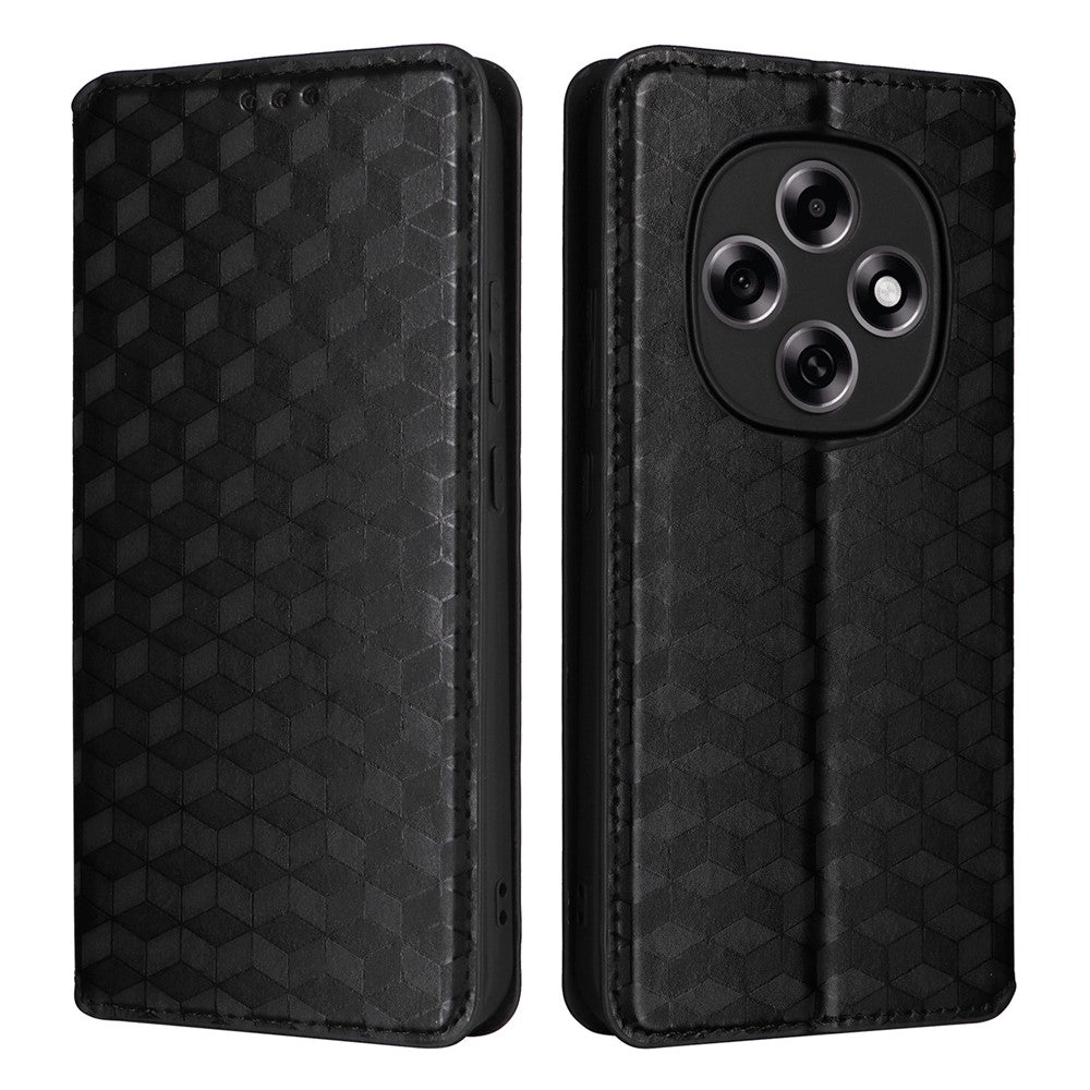 For Oppo F31 Pro 5G / A6 Pro 5G (China) Case Wallet Rhombus Imprinted Leather Phone Cover