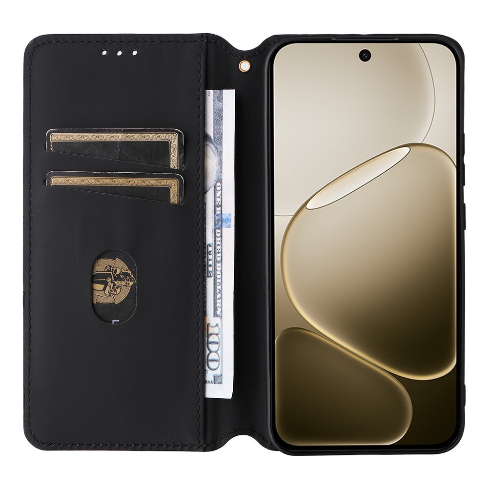 For Oppo F31 Pro 5G / A6 Pro 5G (China) Case Wallet Rhombus Imprinted Leather Phone Cover