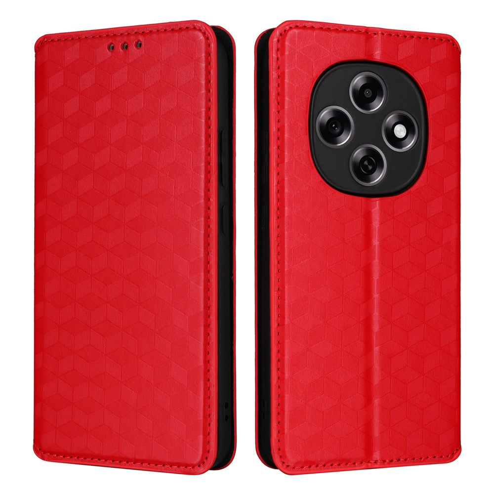 For Oppo F31 Pro 5G / A6 Pro 5G (China) Case Wallet Rhombus Imprinted Leather Phone Cover