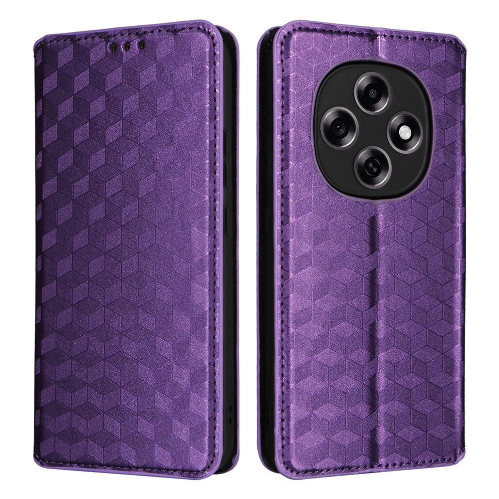 For Oppo F31 Pro 5G / A6 Pro 5G (China) Case Wallet Rhombus Imprinted Leather Phone Cover