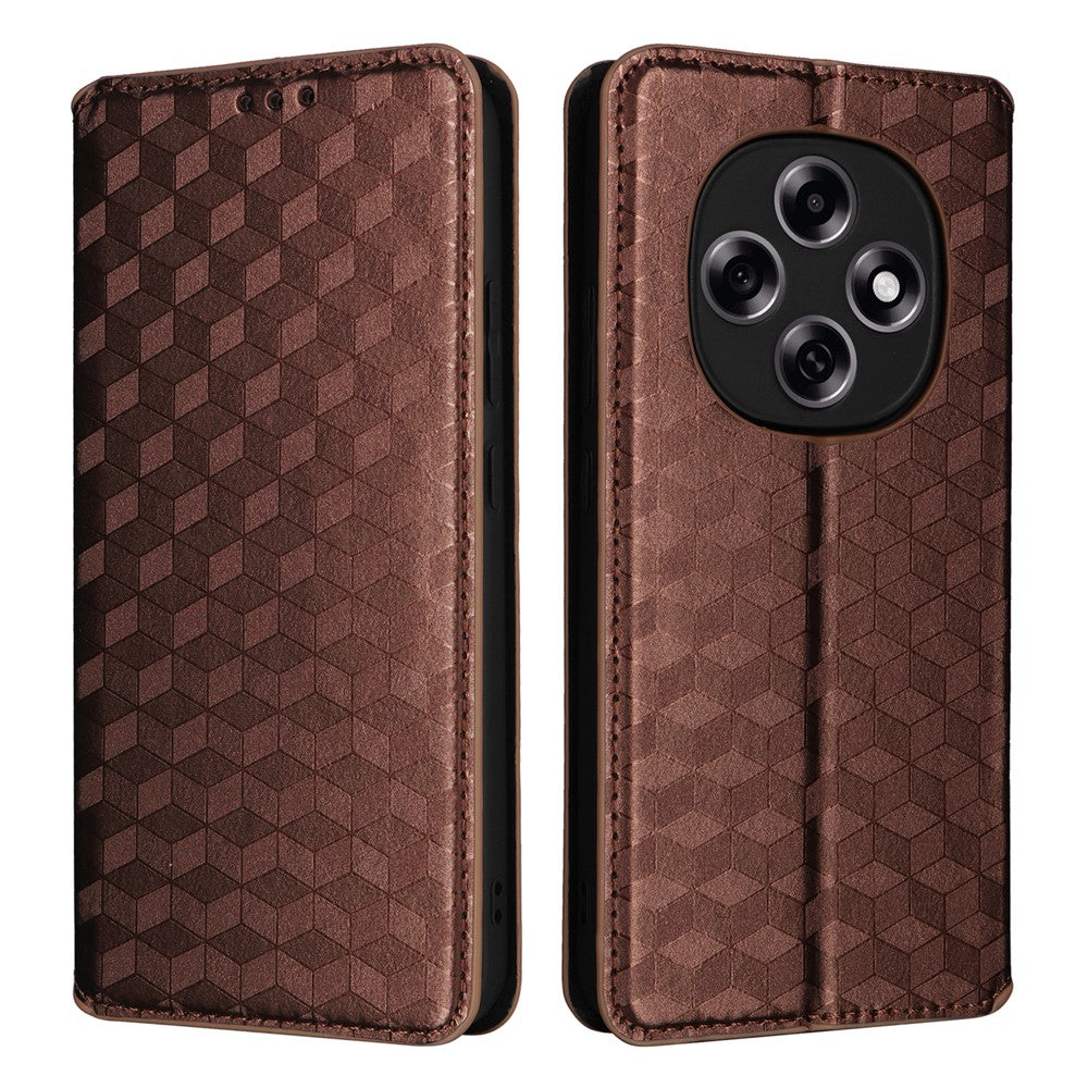 For Oppo F31 Pro 5G / A6 Pro 5G (China) Case Wallet Rhombus Imprinted Leather Phone Cover