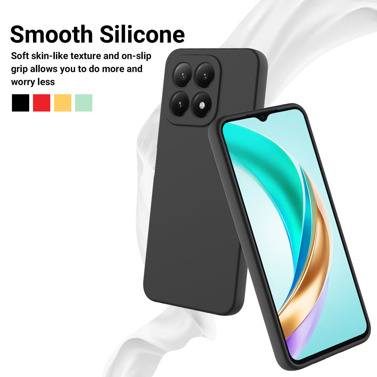 For Xiaomi 15T Liquid Silicone Case Phone Back Cover with Hand Strap
