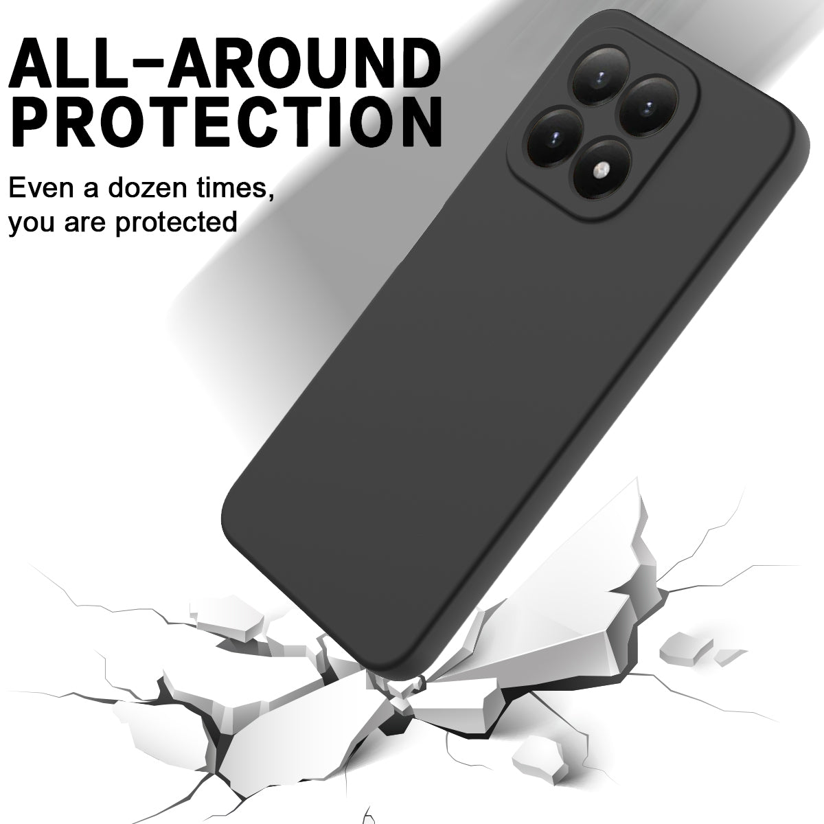 For Xiaomi 15T Liquid Silicone Case Phone Back Cover with Hand Strap