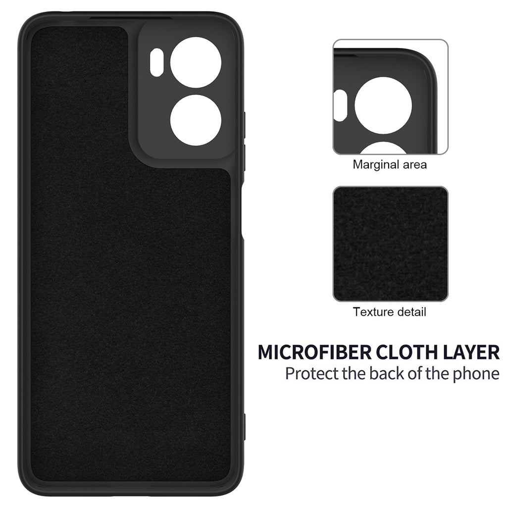 For Motorola Moto G06 Power 4G Liquid Silicone Case Phone Back Cover with Hand Strap