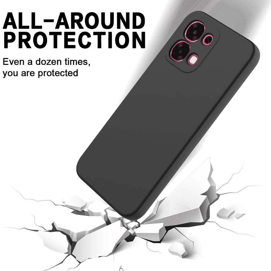 For Oppo F31 5G Liquid Silicone Case Phone Back Cover with Hand Strap