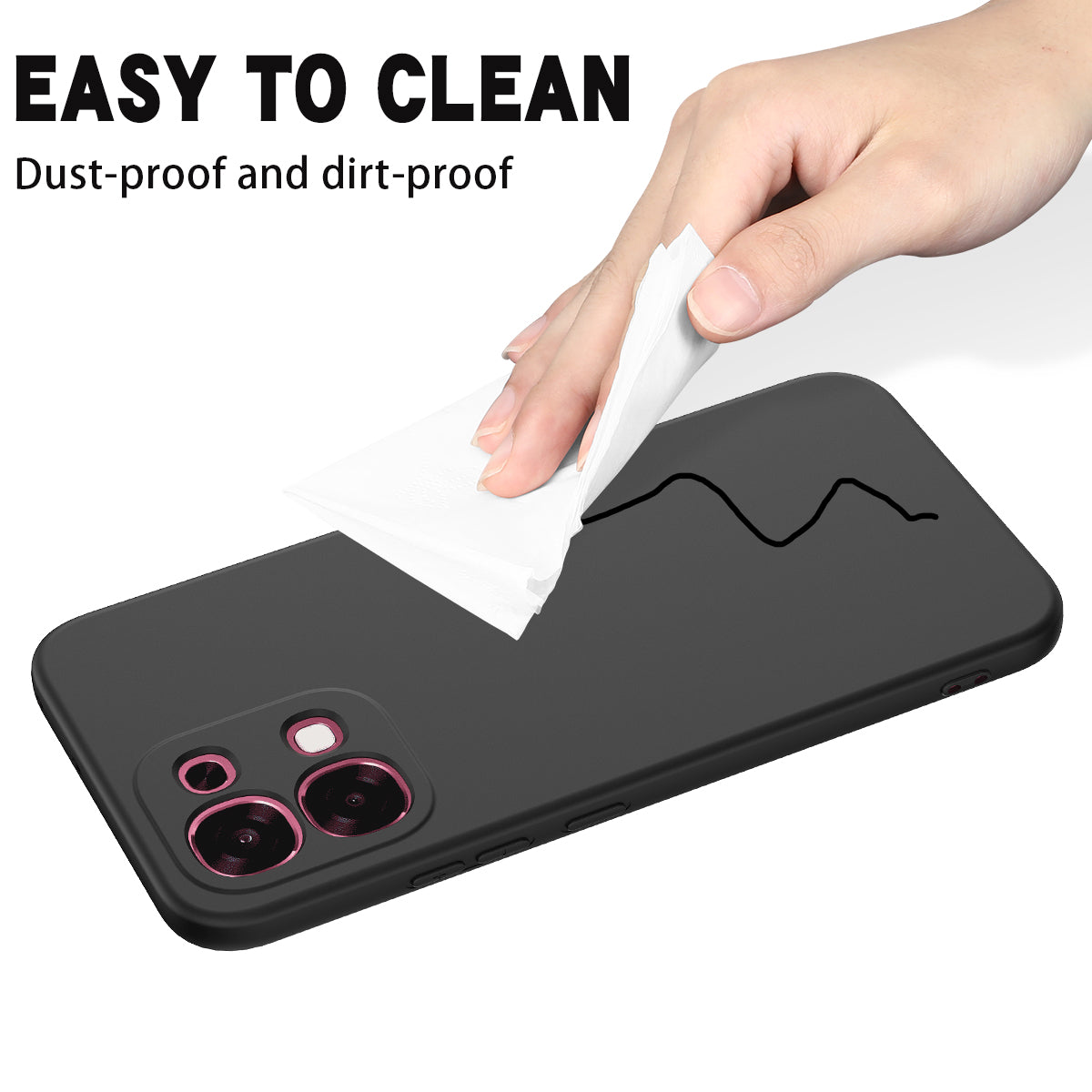 For Oppo F31 5G Liquid Silicone Case Phone Back Cover with Hand Strap