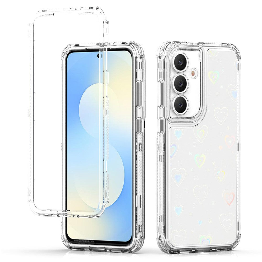 For Samsung Galaxy S25 FE Case Precise Cutouts Acrylic TPU Clear Phone Cover with Laser-printed Film