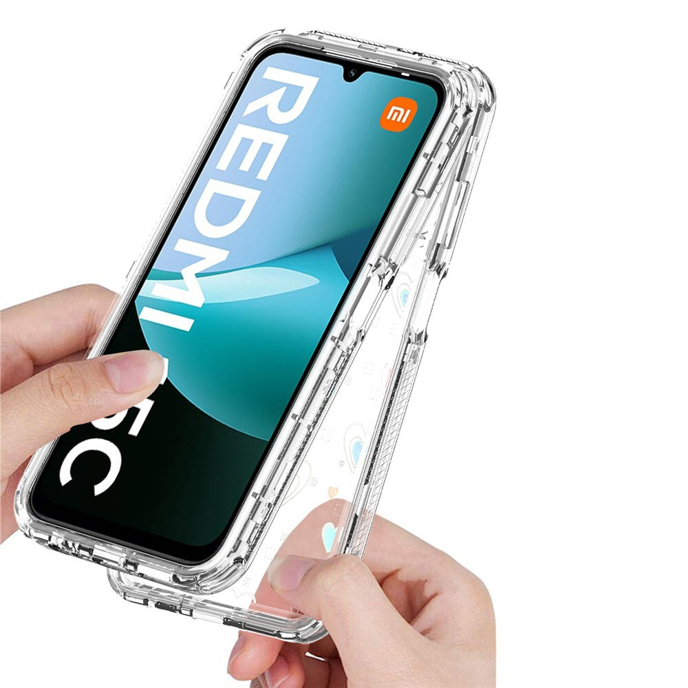 Clear Phone Case for Xiaomi Redmi 15C 4G (EU) (173mm) / 15C 5G (EU) (173mm) / Poco C85 4G (173mm) Precise Cutouts Acrylic TPU Cover with Laser-printed Film