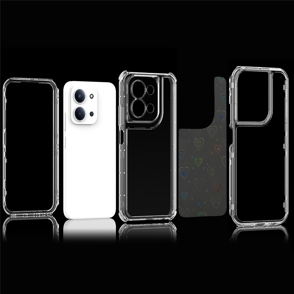 Clear Phone Case for Xiaomi Redmi 15C 4G (EU) (173mm) / 15C 5G (EU) (173mm) / Poco C85 4G (173mm) Precise Cutouts Acrylic TPU Cover with Laser-printed Film
