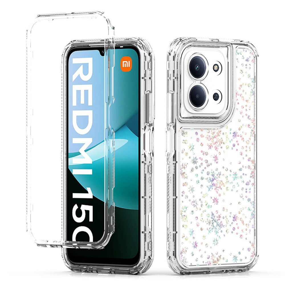Clear Phone Case for Xiaomi Redmi 15C 4G (EU) (173mm) / 15C 5G (EU) (173mm) / Poco C85 4G (173mm) Precise Cutouts Acrylic TPU Cover with Laser-printed Film