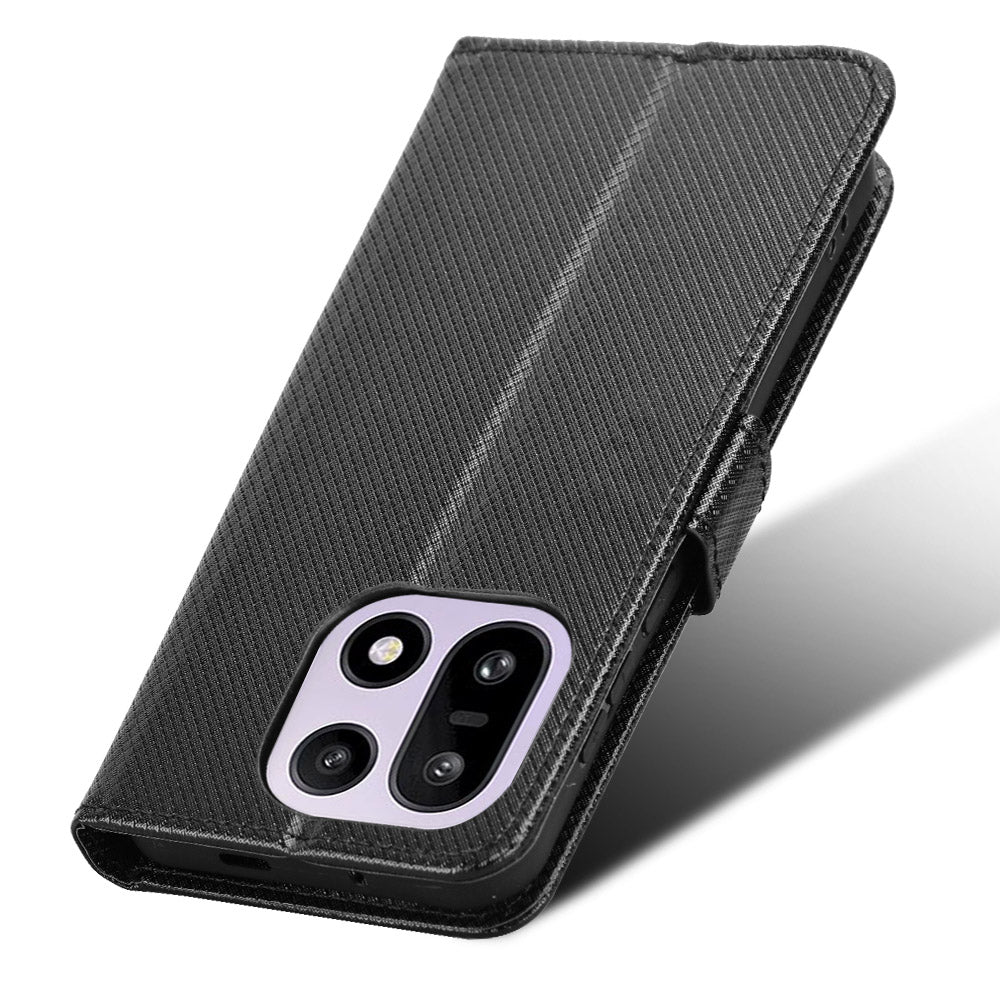 For OnePlus 15 5G Leather Wallet Case with Strap Diamond Texture Phone Cover