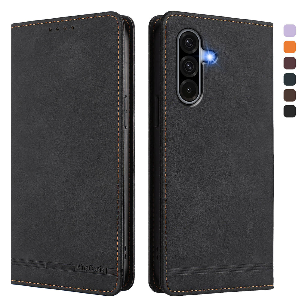 For Samsung Galaxy A36 5G Case RINACASIS RC23 RFID Blocking Wallet Stand PU Leather Phone Cover