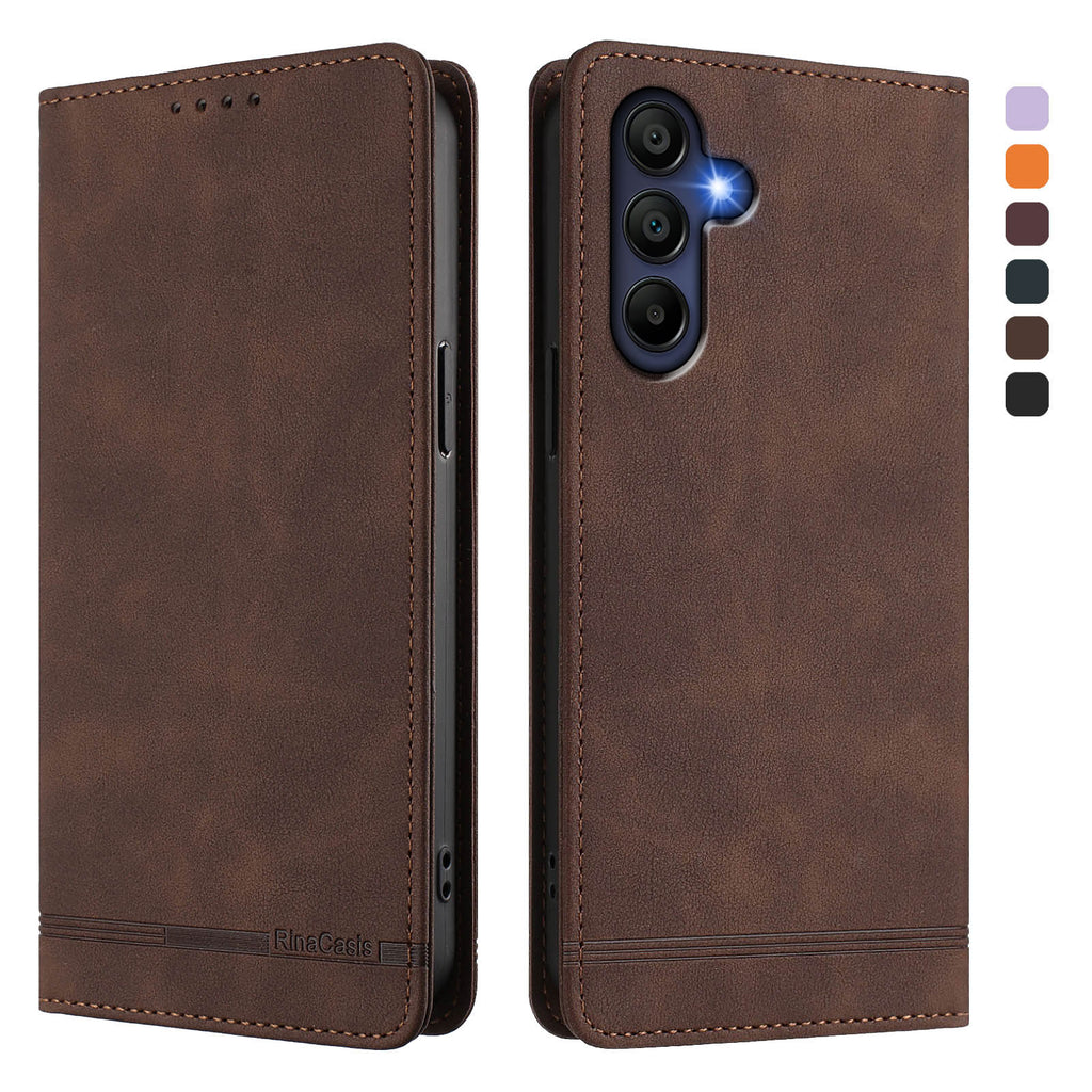 For Samsung Galaxy A16 4G / Galaxy A16 5G Case RINACASIS RC23 RFID Blocking Wallet Stand PU Leather Phone Cover