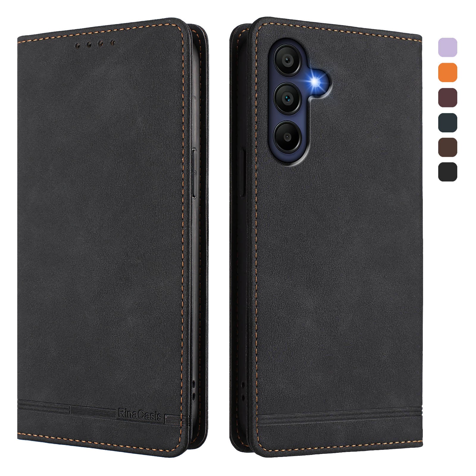 For Samsung Galaxy A16 4G / Galaxy A16 5G Case RINACASIS RC23 RFID Blocking Wallet Stand PU Leather Phone Cover