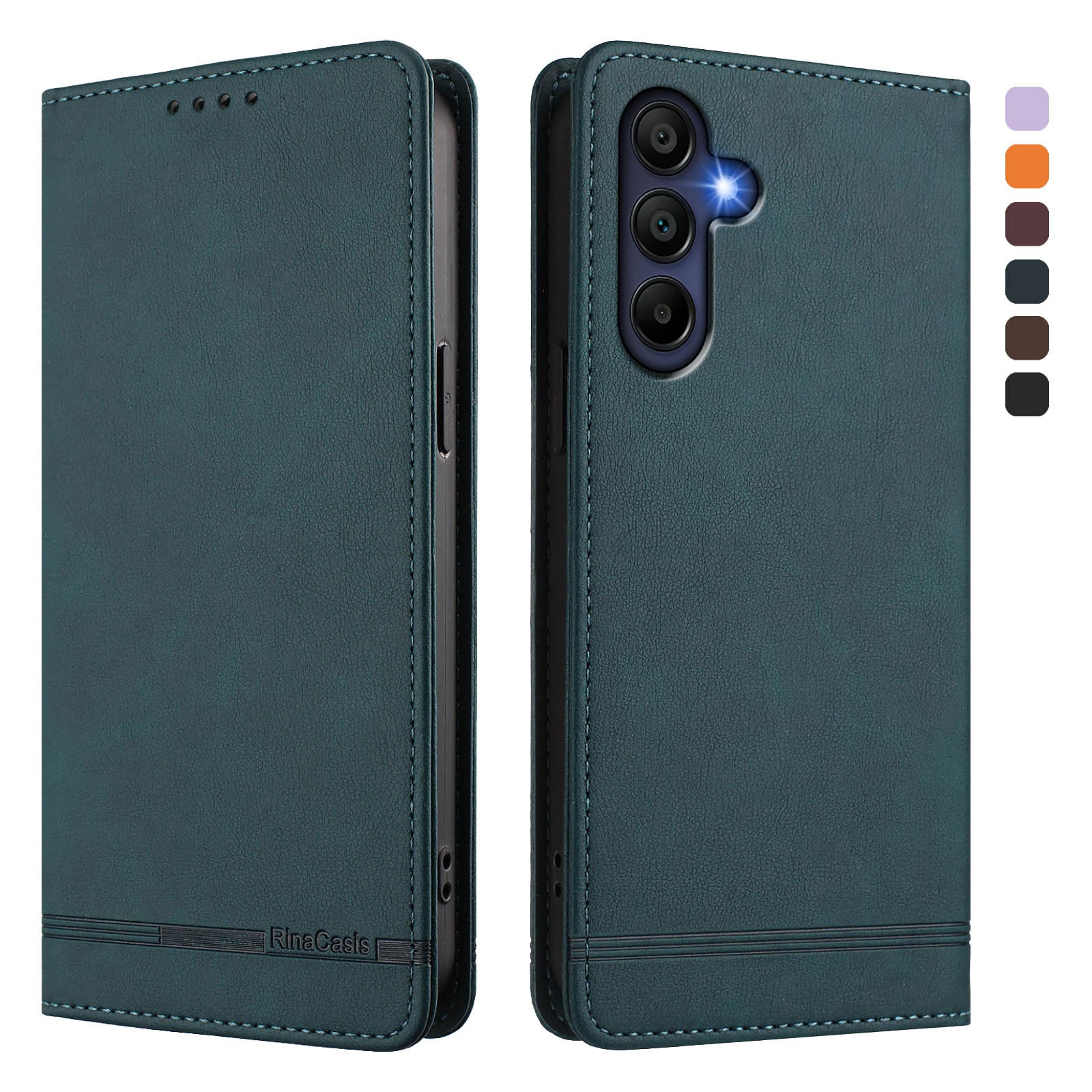 For Samsung Galaxy A16 4G / Galaxy A16 5G Case RINACASIS RC23 RFID Blocking Wallet Stand PU Leather Phone Cover