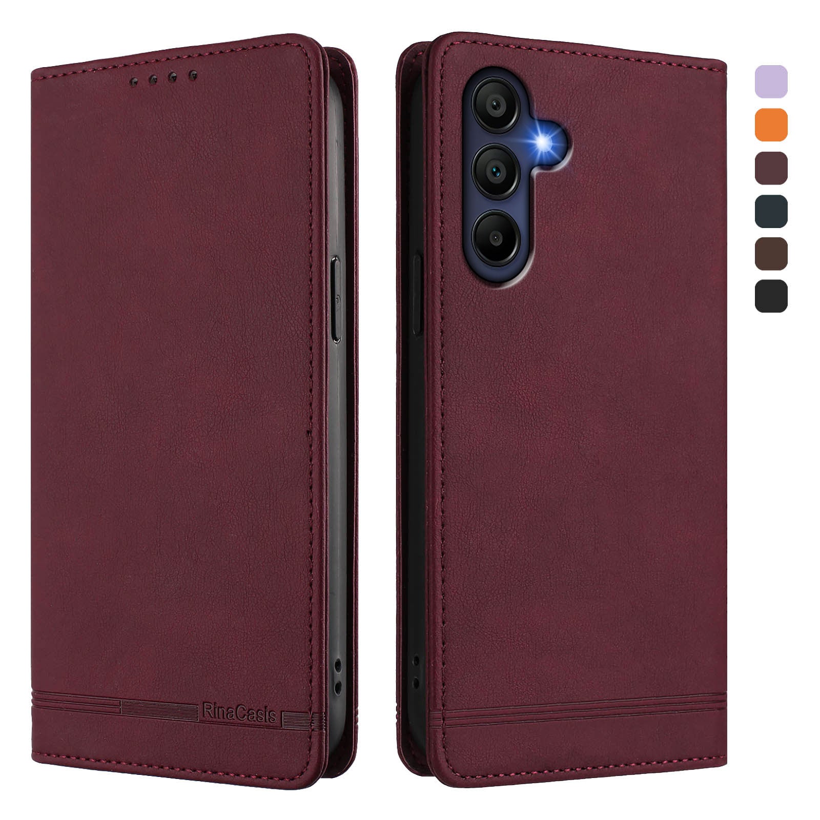 For Samsung Galaxy A16 4G / Galaxy A16 5G Case RINACASIS RC23 RFID Blocking Wallet Stand PU Leather Phone Cover