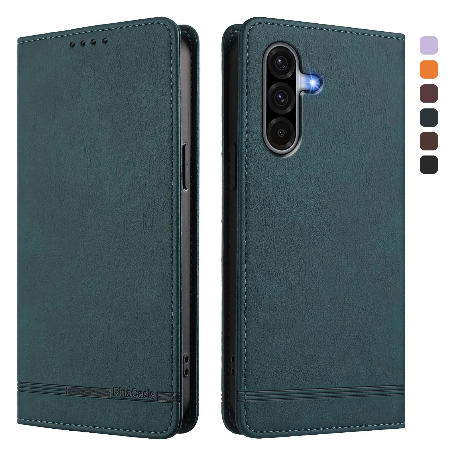 For Samsung Galaxy A17 4G / Galaxy A26 5G / Galaxy A17 5G Case RINACASIS RC23 RFID Blocking Wallet Stand PU Leather Phone Cover