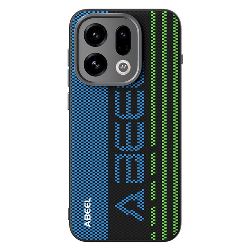 ABEEL For Oppo Find X9 5G Case Compatible with MagSafe Printed PC TPU Aluminum Alloy Leather Phone Cover