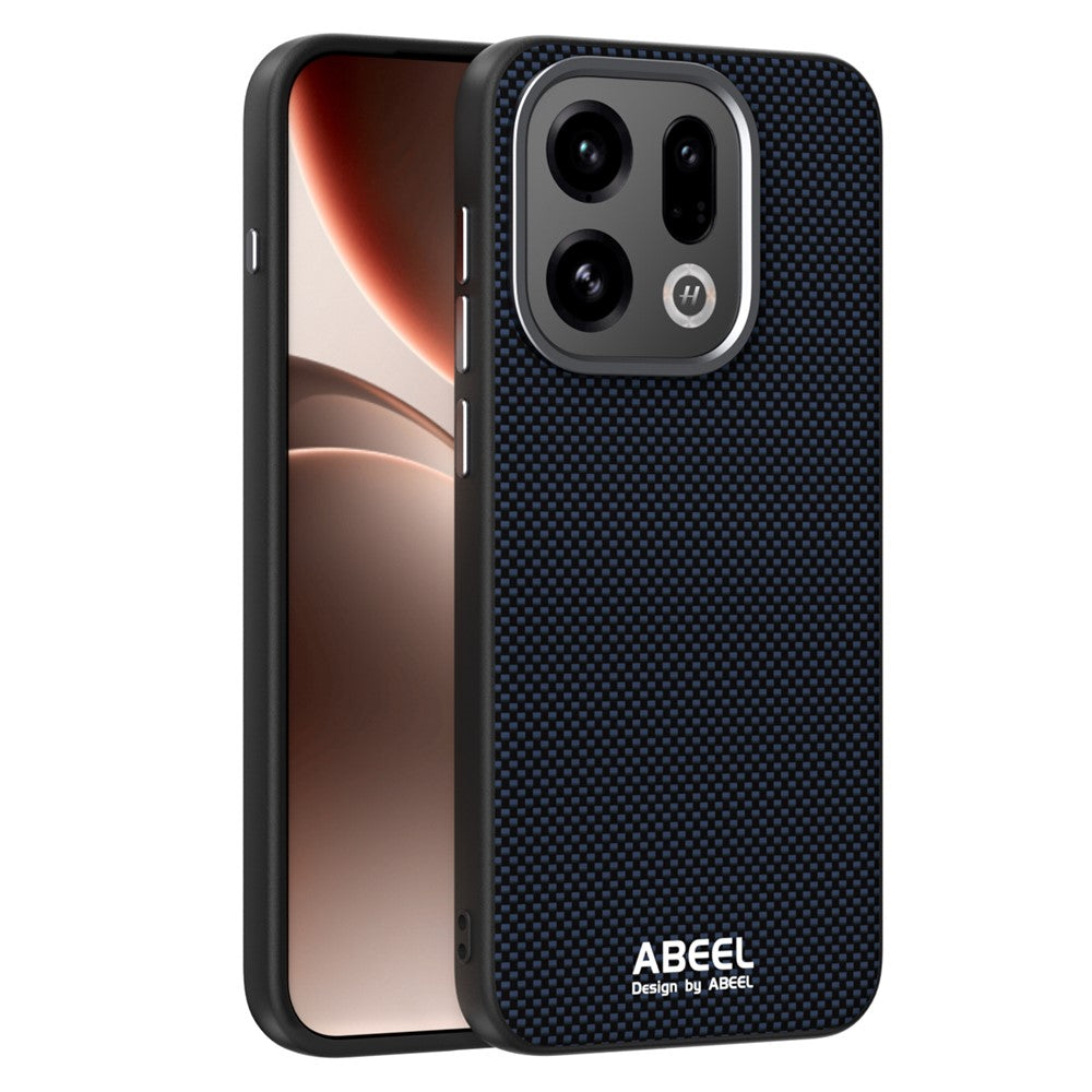 ABEEL For Oppo Find X9 5G Case Compatible with MagSafe Printed PC TPU Aluminum Alloy Leather Phone Cover