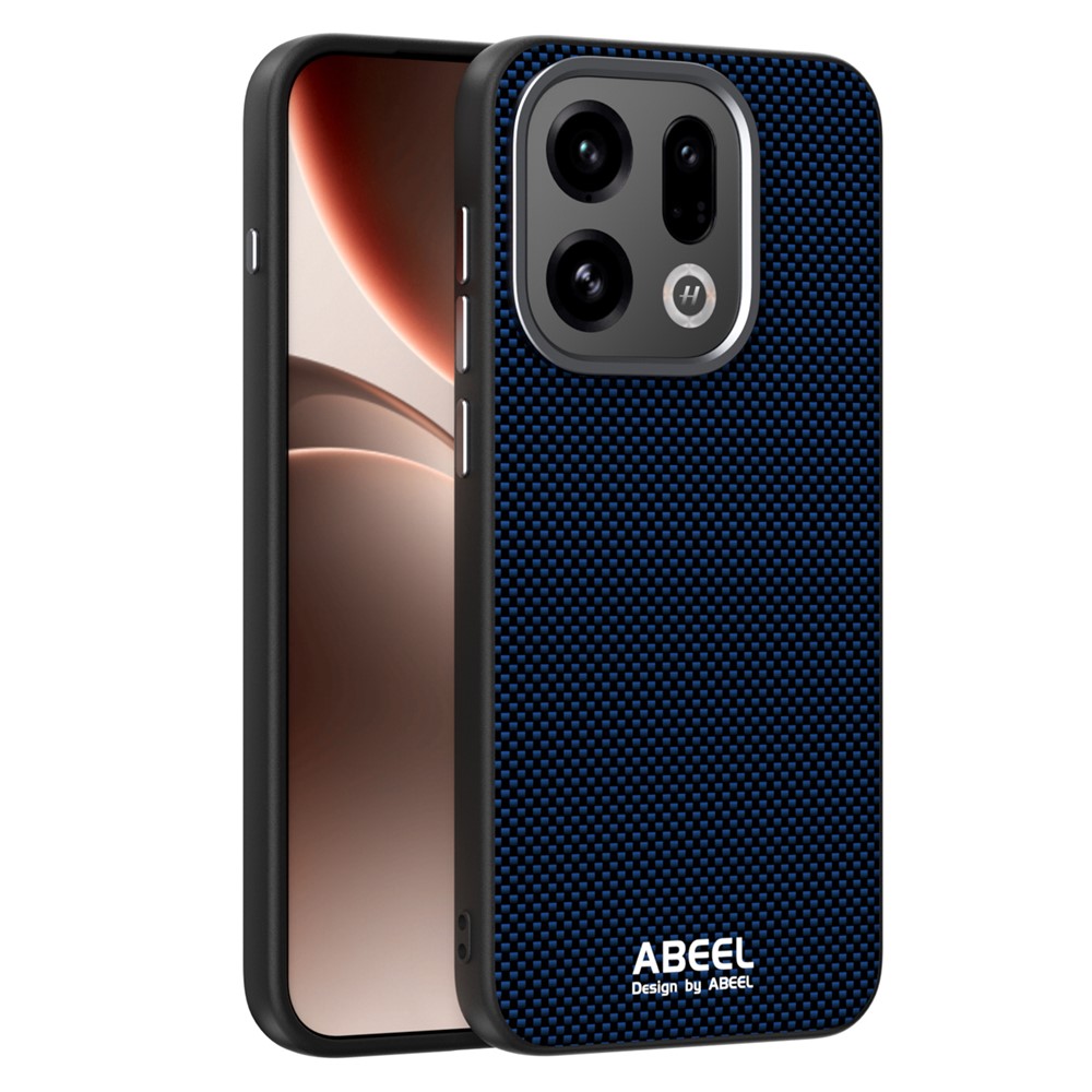 ABEEL For Oppo Find X9 5G Case Compatible with MagSafe Printed PC TPU Aluminum Alloy Leather Phone Cover