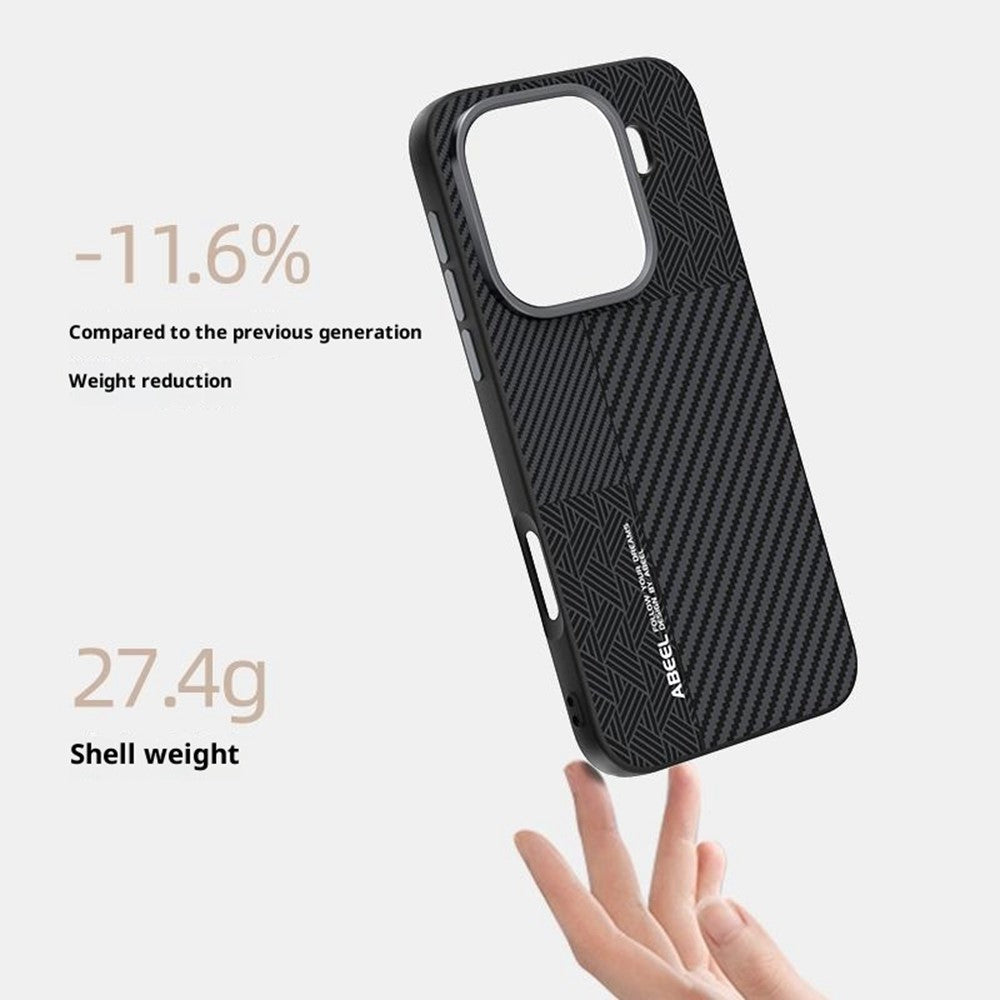 ABEEL For Oppo Find X9 5G Case PC + TPU + Aluminum Alloy + PU Leather Phone Cover Compatible with MagSafe