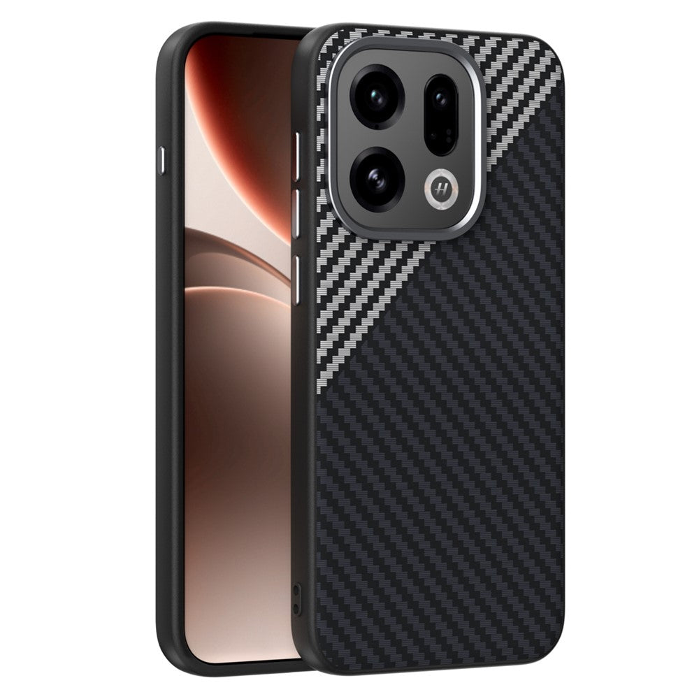 ABEEL For Oppo Find X9 5G Case Compatible with MagSafe Carbon Fiber Texture Back Cover