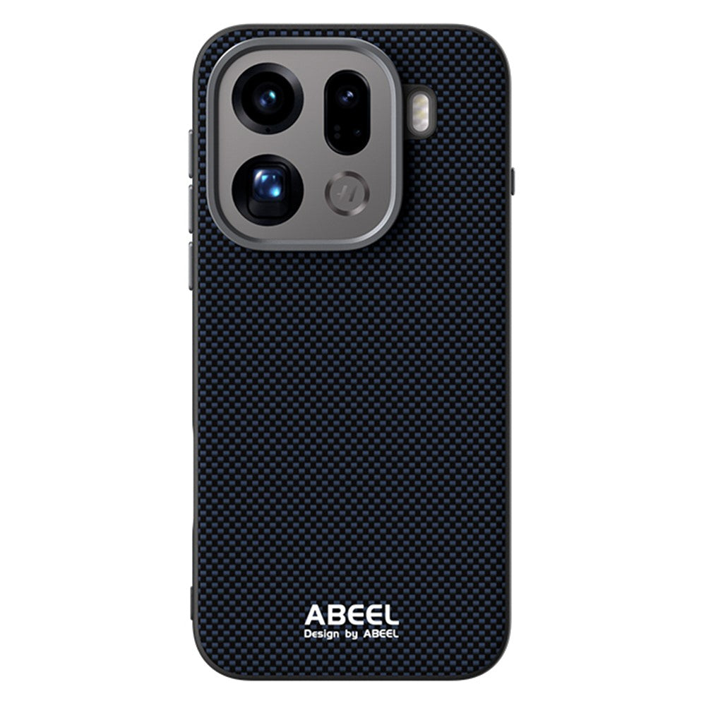ABEEL For Oppo Find X9 Pro 5G Case Compatible with MagSafe Printed PC TPU Aluminum Alloy Leather Phone Cover