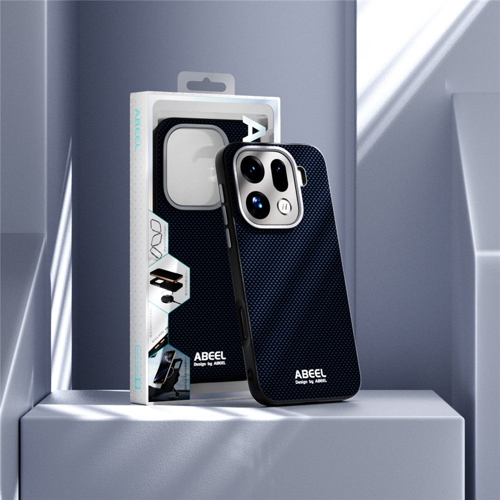 ABEEL For Oppo Find X9 Pro 5G Case Compatible with MagSafe Printed PC TPU Aluminum Alloy Leather Phone Cover